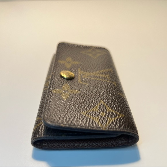 Louis Vuitton LV Coated Canvas Monogram Logo 3 Key Holder Wallet Cardholder - Picture 7 of 15